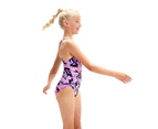 Speedo Girls Hyper Boom Medalist One Piece Swimsuit (Navy/Pink) - RD3110