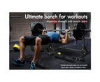 BLACK LORD Commercial Weight Bench FID Bench Flat Incline Decline Press Gym