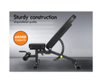 BLACK LORD Commercial Weight Bench FID Bench Flat Incline Decline Press Gym