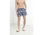 Brave Soul Mens Camo Swim Shorts (Grey) - UT1747