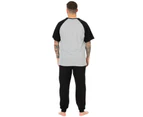 Batman Mens Logo Long Pyjama Set (Grey/Black) - NS7123