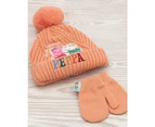 Peppa Pig Childrens/Kids Hat And Gloves Set (Peach) - NS6904