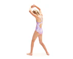 Speedo Girls Digital Print Thin Strap One Piece Swimsuit (Blue/Purple) - RD3106