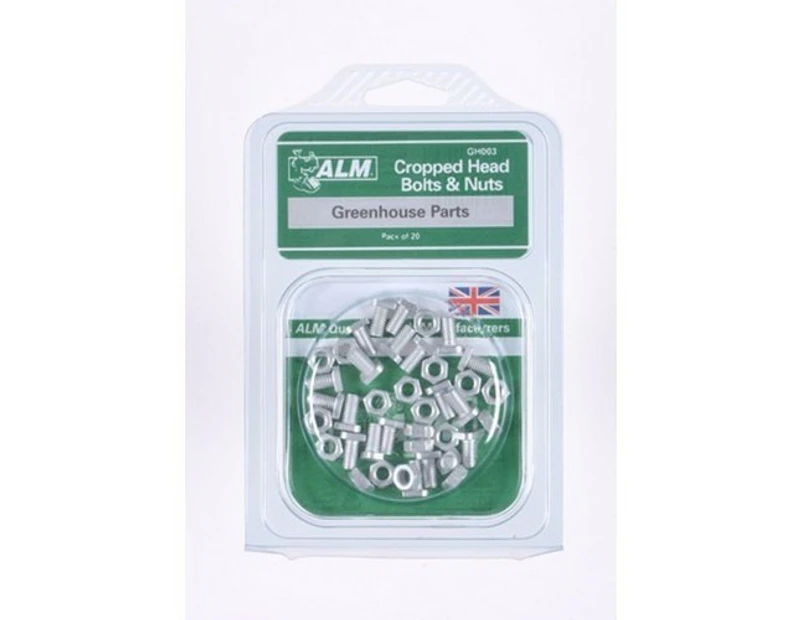ALM Bolts & Nuts (Pack of 20) (Silver) - ST8051
