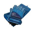 Manchester City FC Childrens/Kids Delta Crest Goalkeeper Gloves (Blue/White) - TA10317