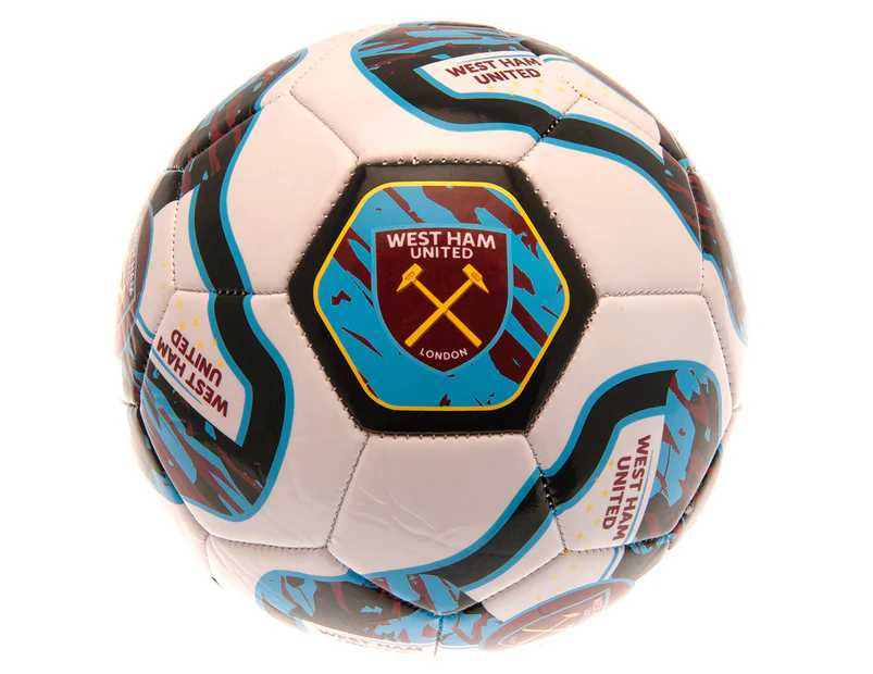 West Ham United FC Tracer Football (Claret Red/Blue/White) - TA10689