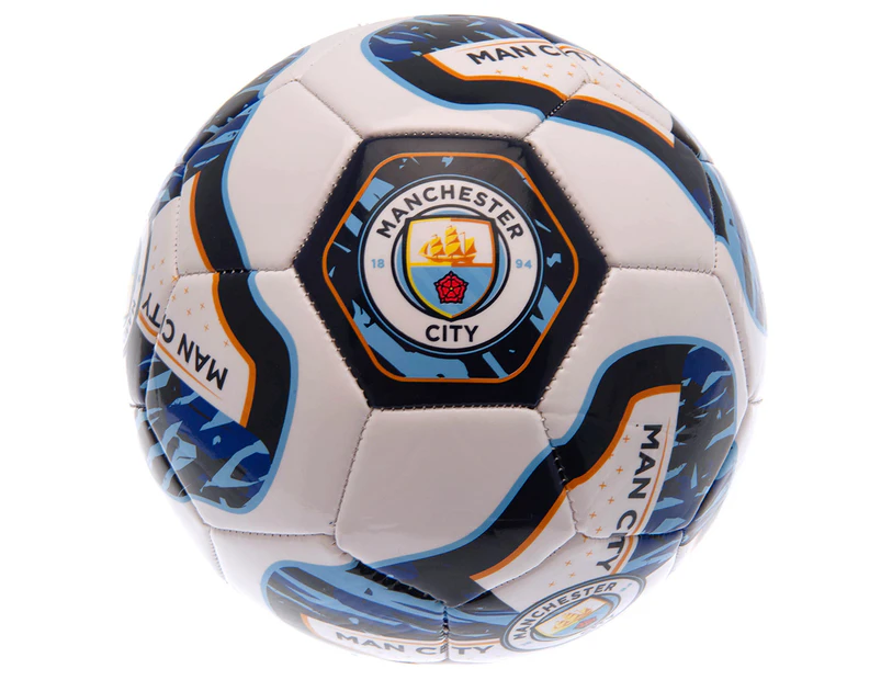 Manchester City FC Tracer Football (Sky Blue/Navy/White) - TA10687
