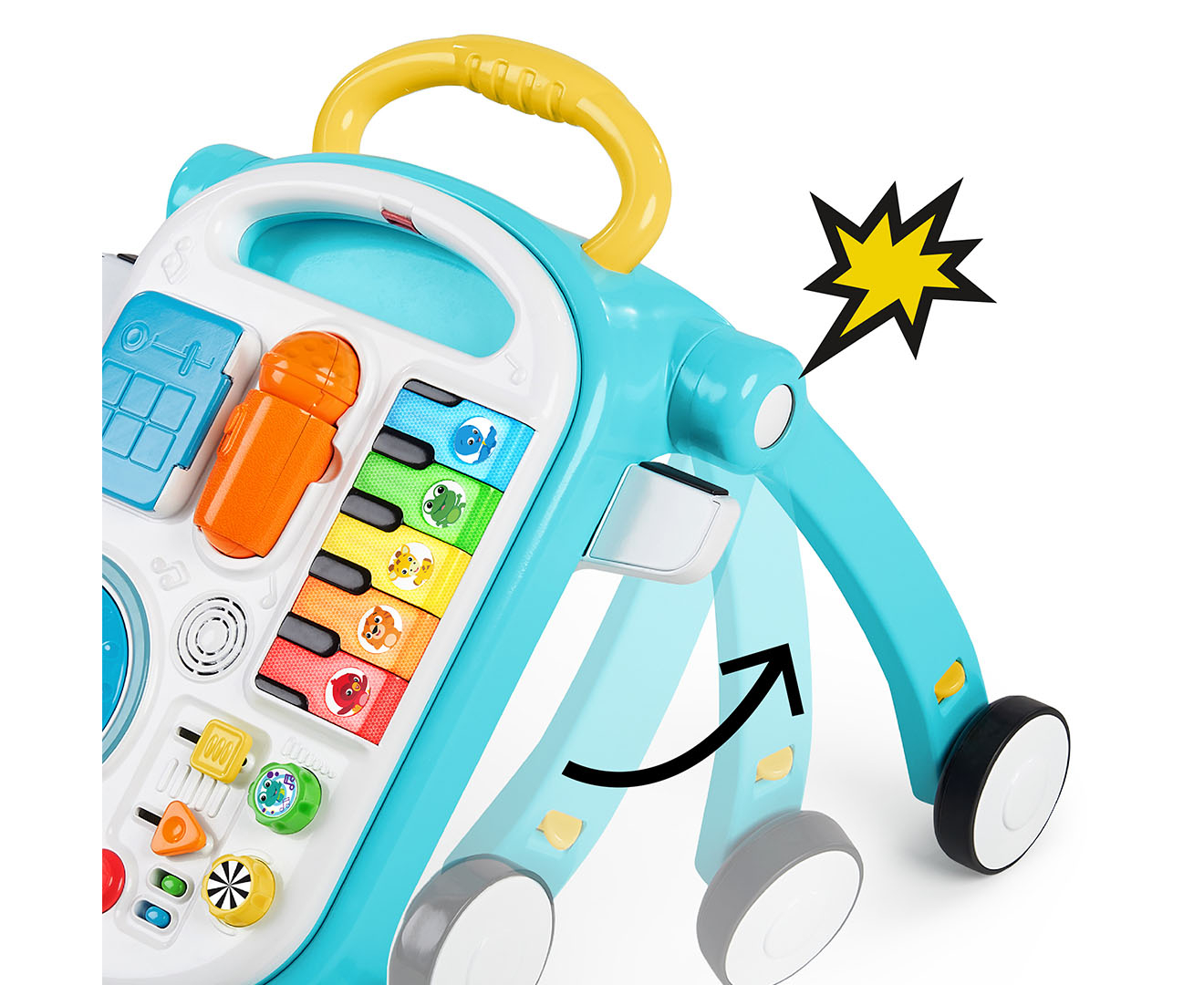 Baby Einstein Musical Mix 'n Roll 4-in-1 Baby Walker And Activity Table :  Target