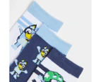 Bluey Crew Socks 3 Pack - Blue
