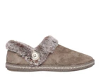 Womens Skechers Cozy Campfire - French Toast Dark Taupe Comfy Slippers - Dark Taupe