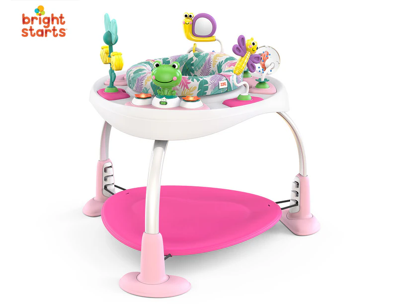 Bright Starts Bounce Bounce Baby 2-in-1 Activity Jumper & Table - Playful Palms