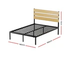 Artiss Bed Frame Double Size Metal Frame PAULA