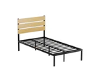 Artiss Bed Frame King Single Size Metal Frame PAULA