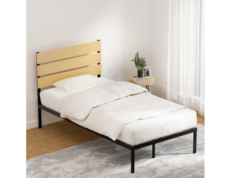 Artiss Bed Frame King Single Size Metal Frame PAULA