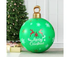 Jingle Jollys Christmas Inflatable Ball  Bauble 60cm Outdoor Decoration Green