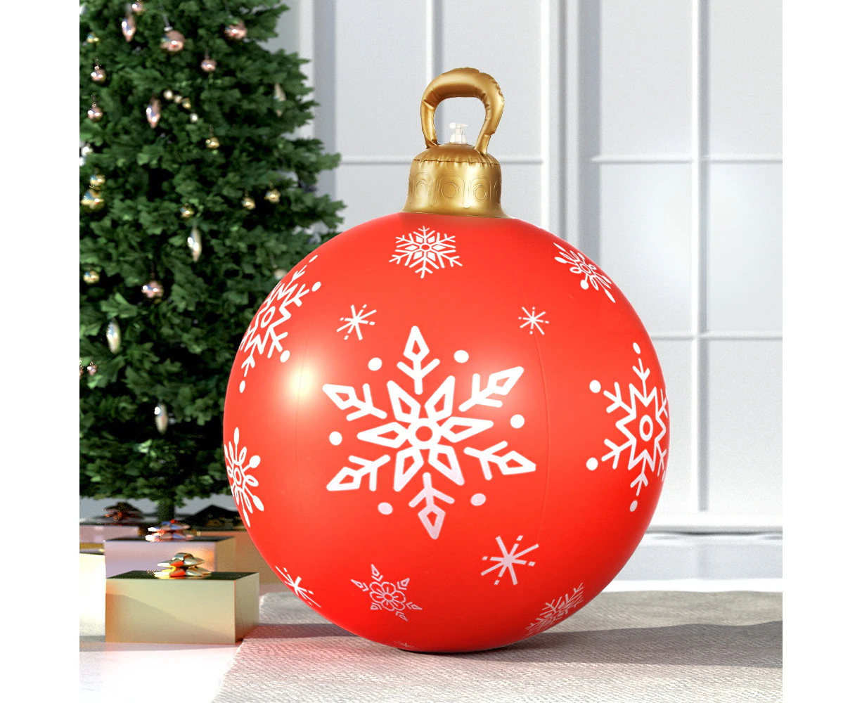 Jingle Jollys Christmas Inflatable Ball  Bauble 60cm Outdoor Decoration Red