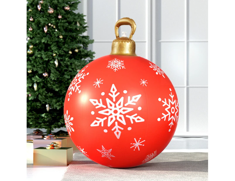 Jingle Jollys Christmas Inflatable Ball  Bauble 60cm Outdoor Decoration Red