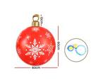 Jingle Jollys Christmas Inflatable Ball  Bauble 60cm Outdoor Decoration Red