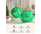 Jingle Jollys Christmas Inflatable Ball  Bauble 60cm Outdoor Decoration Green