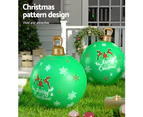 Jingle Jollys Christmas Inflatable Ball  Bauble 60cm Outdoor Decoration Green