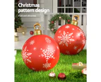 Jingle Jollys Christmas Inflatable Ball  Bauble 60cm Outdoor Decoration Red