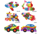 Wooden Colorful Alphabet 3D Car Vehicel Model Jigsaw Puzzles Education Kids Toy- Rocket#