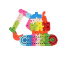Wooden Colorful Alphabet 3D Car Vehicel Model Jigsaw Puzzles Education Kids Toy- Train#