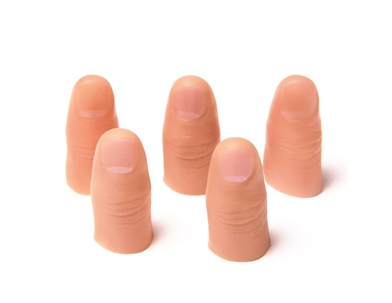 5Pcs Fake Soft Fingers Thumb Tips Toy Close up Stage Magic Trick Prank Props-5pcs/set S