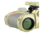 4x30mm Foldable Night Vision Kids Binoculars Telescope Children Education Toy-Yellow