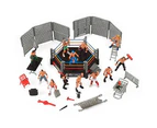 1 Set Wrestling Playset Realistic DIY Mini Wrestling Action Figure Play Set for Kids-