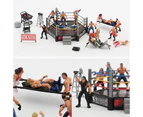 1 Set Wrestling Playset Realistic DIY Mini Wrestling Action Figure Play Set for Kids-