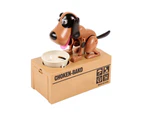 Cute Small Doggy Saving Pot Money Storage Box Coin Bank Children Birthday Gift-Brown