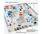 Kids Play City Road Map Waterproof Playmat Traffic Sign Block Education Kids Toy- Traffic Sign Blocks