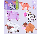 Cartoon Animal Car Dinosaur Wooden Puzzle Kids Toddler Preschool Educational Toy- Wild Animals#