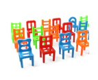 18Pcs Creative Balance Stacking Chairs Board Game Parent-Child Interactive Toy-