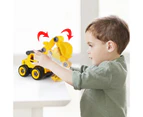 Engineering Toy Detachable Assembly Easily Plastic Construction Vehicles Toy for Kids- H