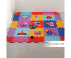 1 Set 30cm x 30cm Baby Play Mats with Surrounding Fences Educational Toy EVA Jigsaw Mats Baby Crawling Mat for Toddler- 22