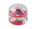 Mini Claw Machine 8 Tiny Stuff Prizes Dinosaur Gashapon Toy Claw Toy Grabber Fingertip Toy Birthday Gifts-Red
