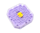 Maze Toy Classic Transparent Visible Portable 3D Gravity Memory Sequential Maze Game for Child-Orange