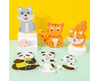 Wooden Puzzle Smooth Surface Round Edges Cute Animal Cat Dog Puzzles Baby Logic Teaching Toy for Kindergarten- Dog