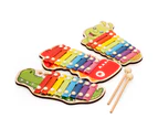 Wooden Hand Knock Musical Animal Xylophone 8 Keys Instrument Percussion Kids Toy- Crocodile*
