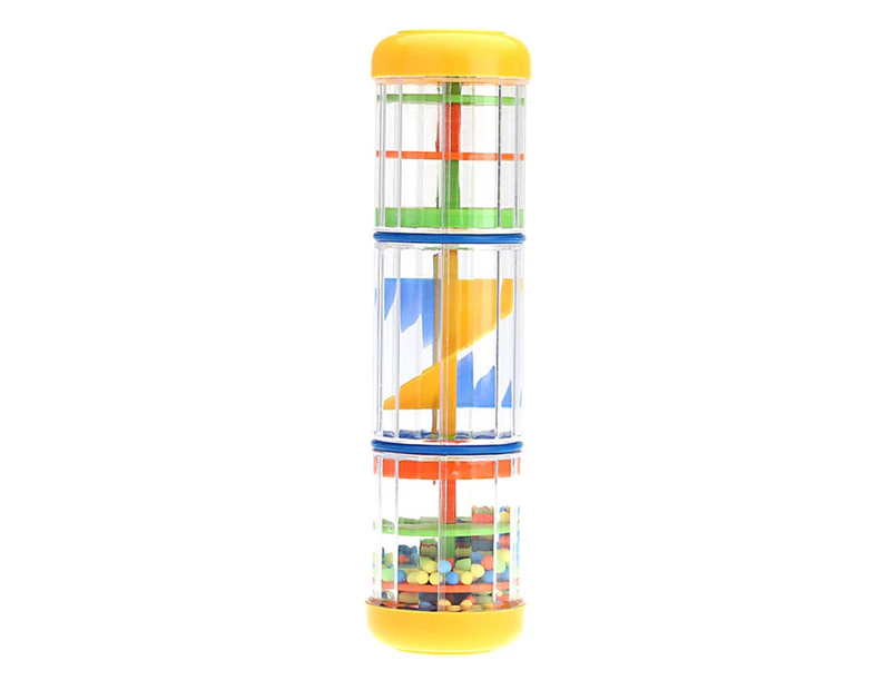 Rain Sound Maker Spiral Tube Toddler Kids Party Music Percussion Instrument Toy-Colorful