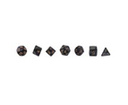 7Pcs KTV Party Multicolor Polyhedral Numbers Dice Table Board Game Supply Gift-Black