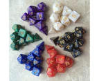 7Pcs KTV Party Multicolor Polyhedral Numbers Dice Table Board Game Supply Gift-Red