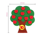 DIY Craft Cloth Apple Tree Shape Digital Pairing Cognition Education Kids Toy-
