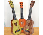 Mini Classical Ukulele Guitar Educational Musical Instrument Toy Kids Child Gift-Orange S