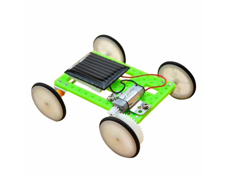 Children DIY Assembly Solar Power Vehicle Kid Physics Experiment Educational Toy- Solar Car