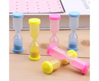 Kids Sand Hourglass Creative Colorful Time-conscious Portable Convenient Timing Smooth Surface Kids 20s Count Down Sandglass Timer Toy-Random Color