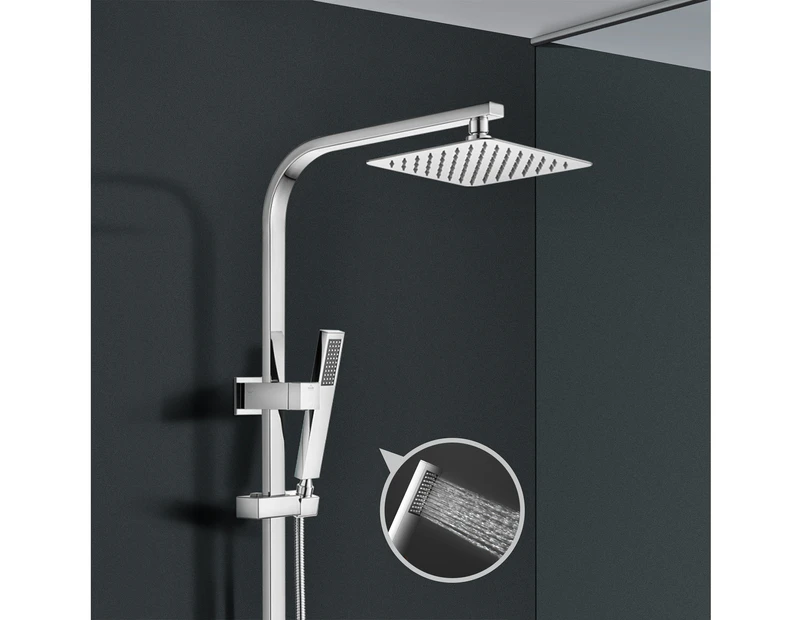 Luxury SS304 8 inch Shower heads Set WELS Handheld head Bathroom Shower Top Water Inlet Chrome