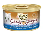 24 x Fancy Feast Gravy Lovers Cat Food Ocean Whitefish & Tuna Feast in Sautéed Seafood Flavour Gravy 85g